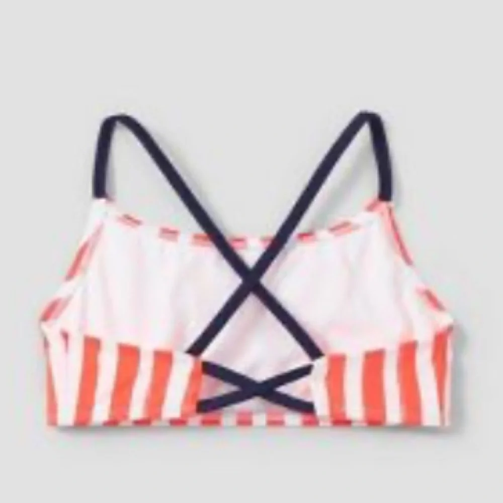 Little girls striped bikini top